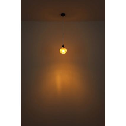 Globo - Lustr na lanku 1xE27/25W/230V pr. 15 cm měď