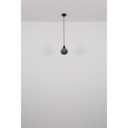 Globo - Lustr na lanku 1xE27/25W/230V pr. 15 cm měď