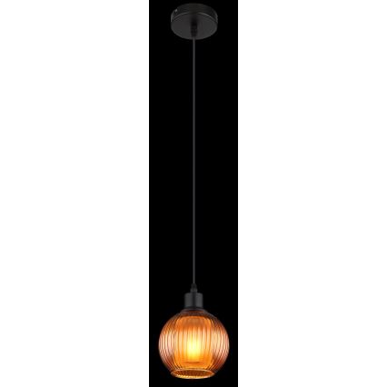 Globo - Lustr na lanku 1xE27/25W/230V pr. 15 cm měď