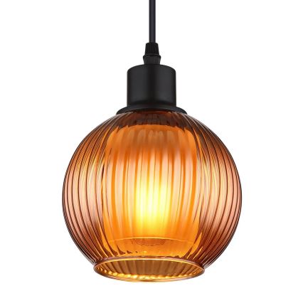 Globo - Lustr na lanku 1xE27/25W/230V pr. 15 cm měď