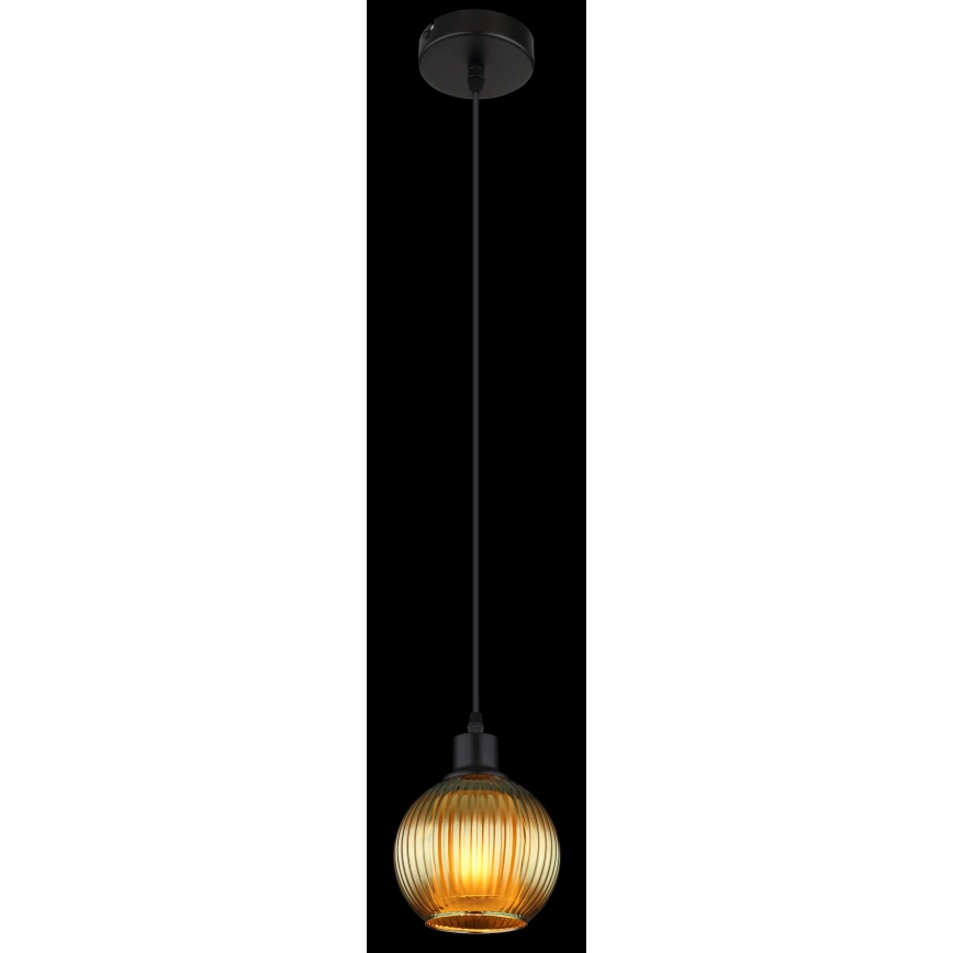 Globo - Lustr na lanku 1xE27/25W/230V pr. 15 cm zelená