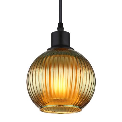 Globo - Lustr na lanku 1xE27/25W/230V pr. 15 cm zelená