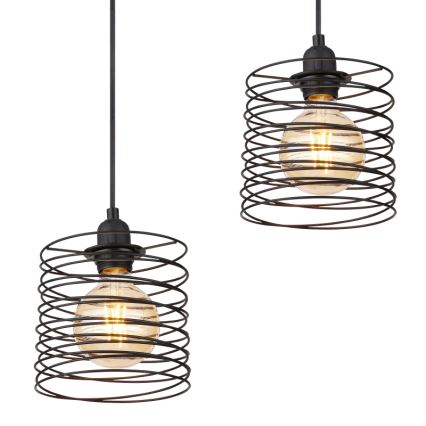 Globo 15640-4H - Lustr na lanku TILLY 4xE27/60W/230V černá