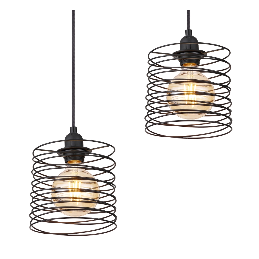Globo 15640-4H - Lustr na lanku TILLY 4xE27/60W/230V černá