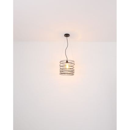 Globo 15640H - Lustr na lanku TILLY 1xE27/60W/230V černá