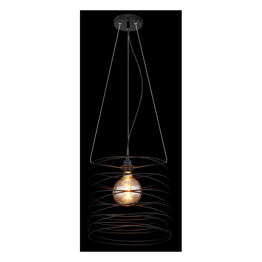 Globo 15640H - Lustr na lanku TILLY 1xE27/60W/230V černá