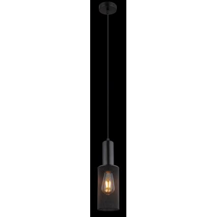 Globo - Lustr na lanku 1xE27/60W/230V černá