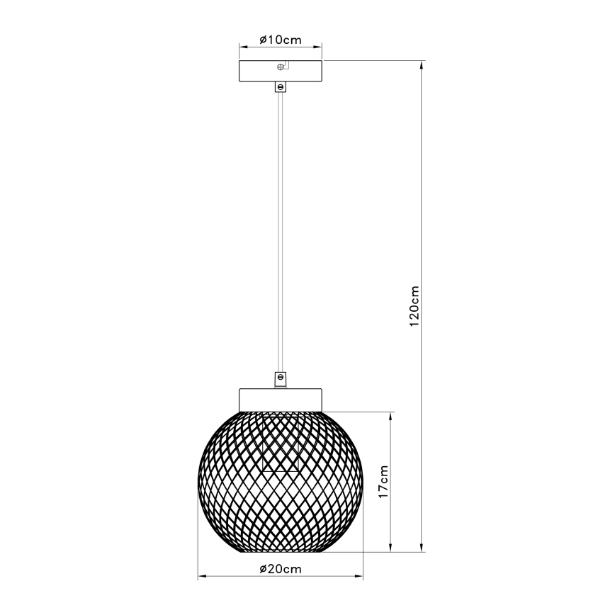 Globo - Lustr na lanku 1xE27/60W/230V