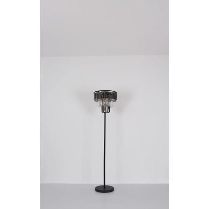 Globo - Stojací lampa 3xE27/40W/230V pr. 40 cm černá