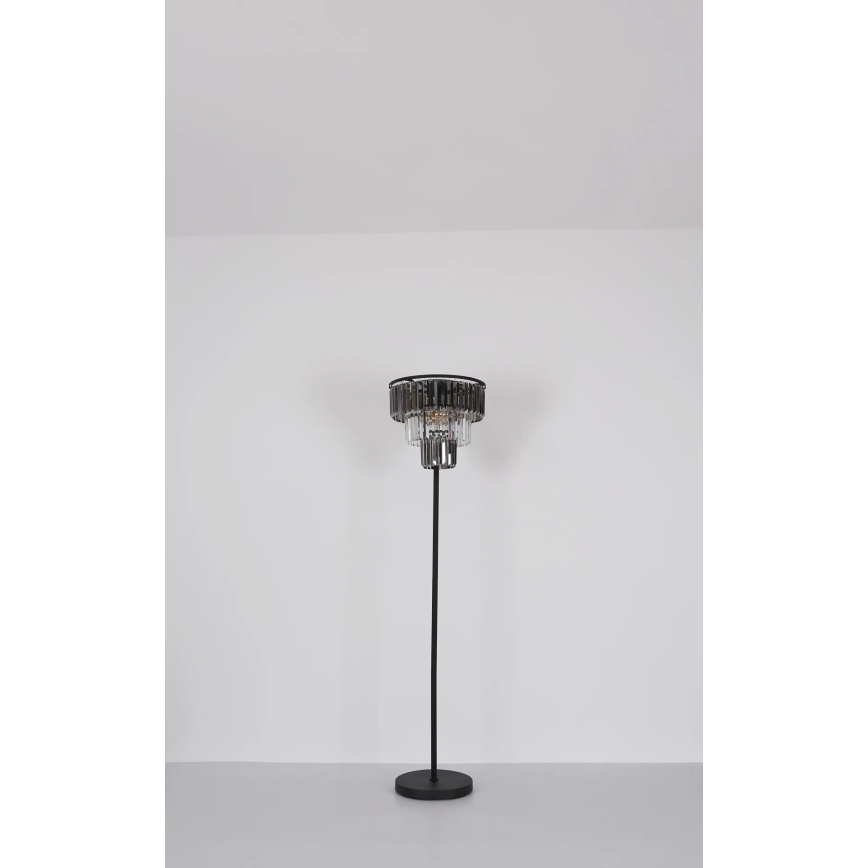 Globo - Stojací lampa 3xE27/40W/230V pr. 40 cm černá