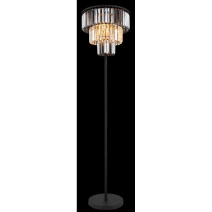 Globo - Stojací lampa 3xE27/40W/230V pr. 40 cm černá