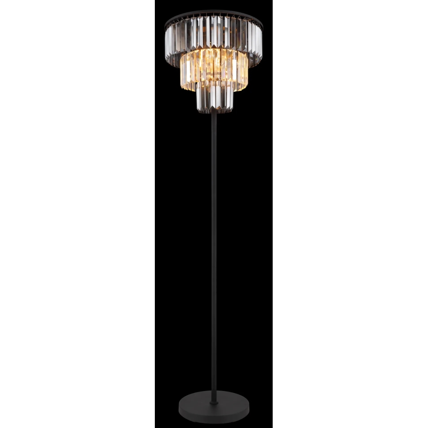 Globo - Stojací lampa 3xE27/40W/230V pr. 40 cm černá