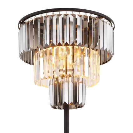 Globo - Stojací lampa 3xE27/40W/230V pr. 40 cm černá