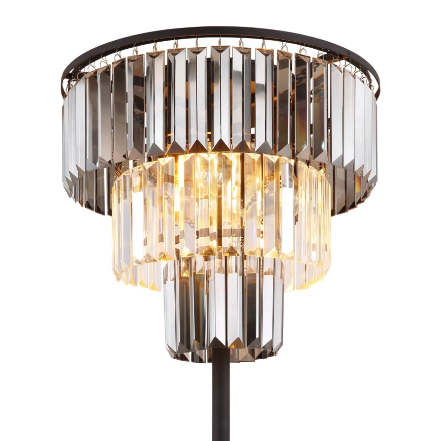 Globo - Stojací lampa 3xE27/40W/230V pr. 40 cm černá