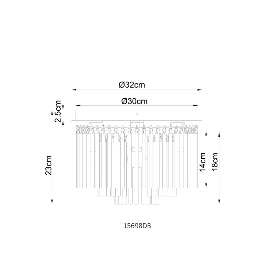Globo - Stropní svítidlo 5xE14/40W/230V pr. 32 cm