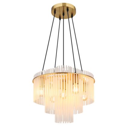 Globo - Lustr na lanku 5xE27/60W/230V zlatá