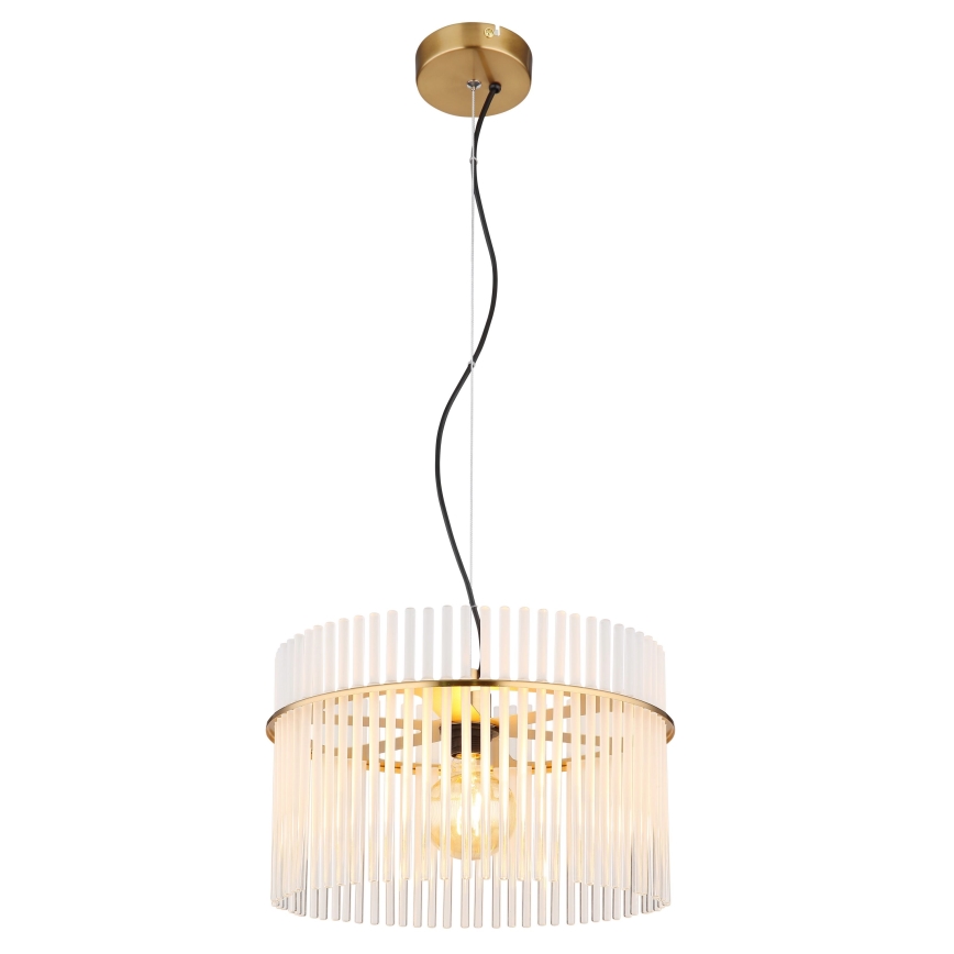 Globo - Lustr na lanku 1xE27/60W/230V pr. 40 cm zlatá