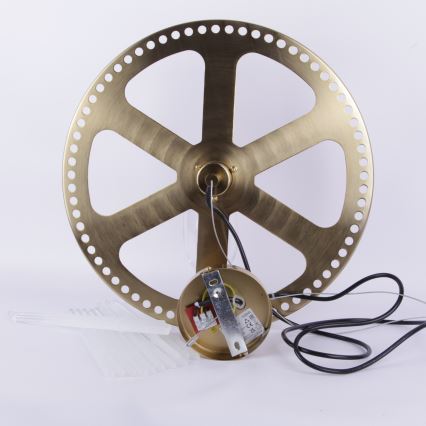 Globo - Lustr na lanku 1xE27/60W/230V pr. 40 cm zlatá