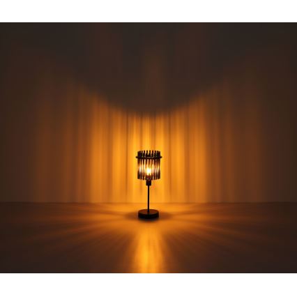 Globo - Stolní lampa 1xE14/40W/230V pr. 15 cm černá