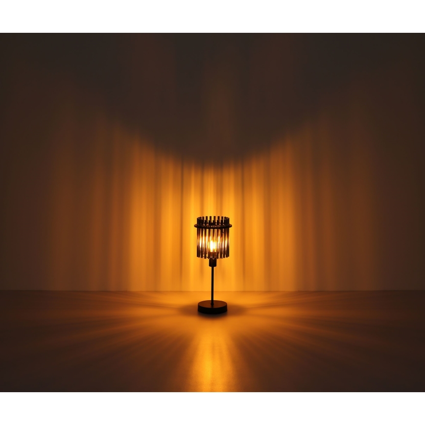 Globo - Stolní lampa 1xE14/40W/230V pr. 15 cm černá