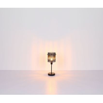 Globo - Stolní lampa 1xE14/40W/230V pr. 15 cm černá