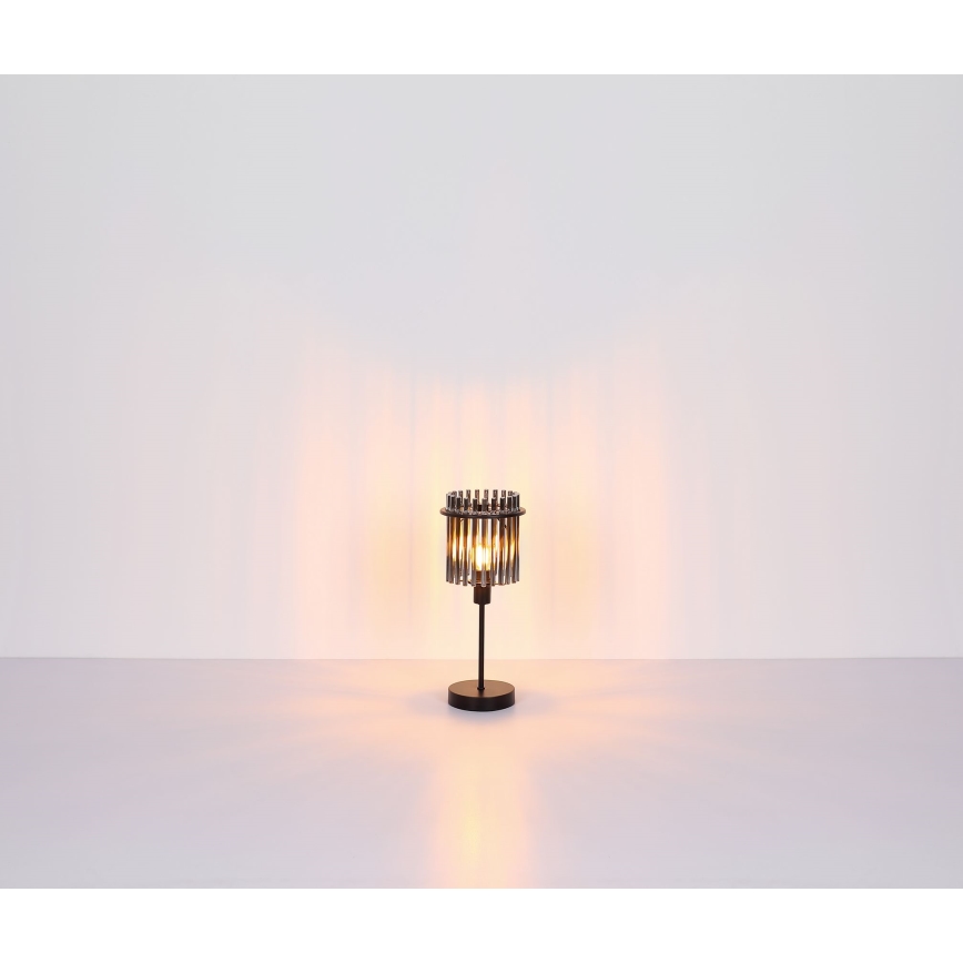 Globo - Stolní lampa 1xE14/40W/230V pr. 15 cm černá