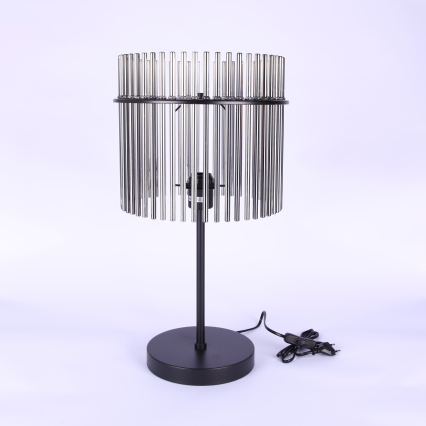 Globo - Stolní lampa 1xE27/60W/230V pr. 30 cm černá