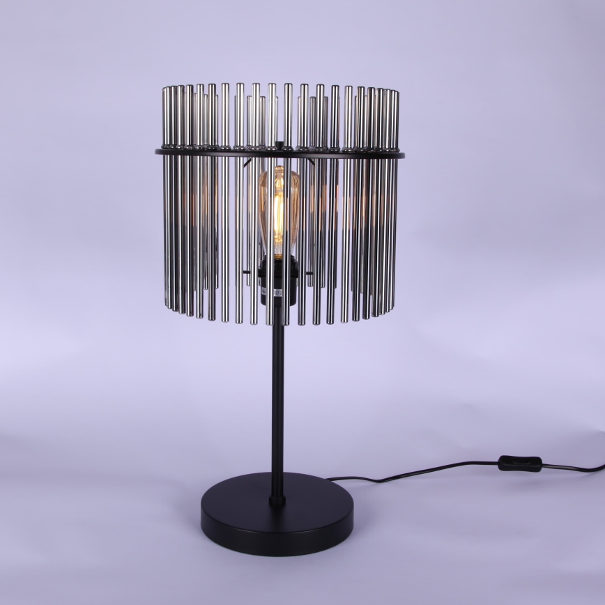 Globo - Stolní lampa 1xE27/60W/230V pr. 30 cm černá