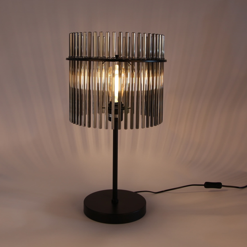 Globo - Stolní lampa 1xE27/60W/230V pr. 30 cm černá
