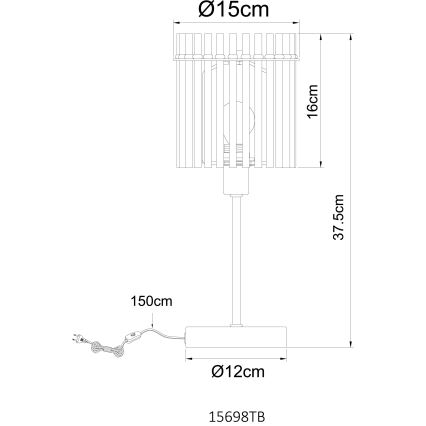 Globo - Stolní lampa 1xE14/40W/230V