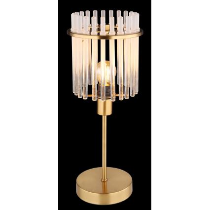 Globo - Stolní lampa 1xE14/40W/230V pr. 15 cm zlatá