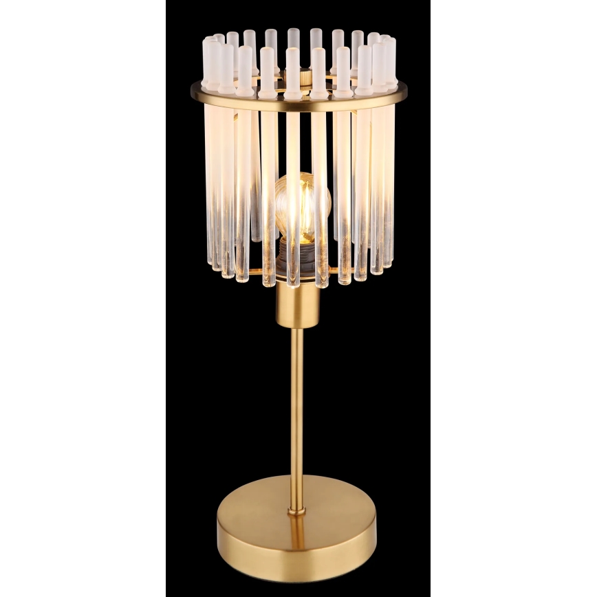 Globo - Stolní lampa 1xE14/40W/230V pr. 15 cm zlatá