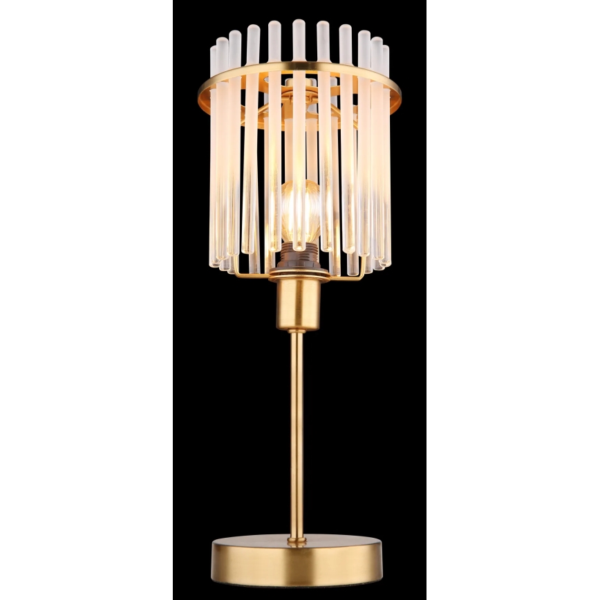 Globo - Stolní lampa 1xE14/40W/230V pr. 15 cm zlatá