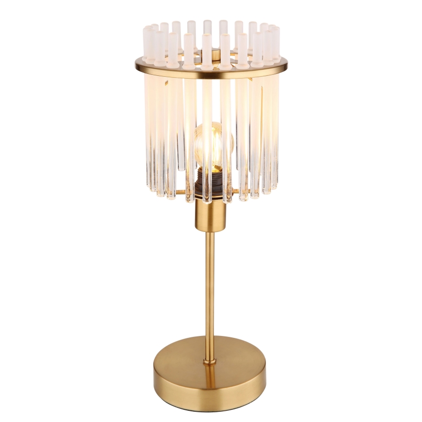 Globo - Stolní lampa 1xE14/40W/230V pr. 15 cm zlatá