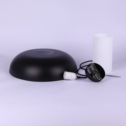 Globo - Lustr na lanku 1xE27/60W/230V černá