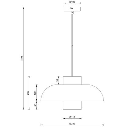 Globo - Lustr na lanku 1xE27/60W/230V