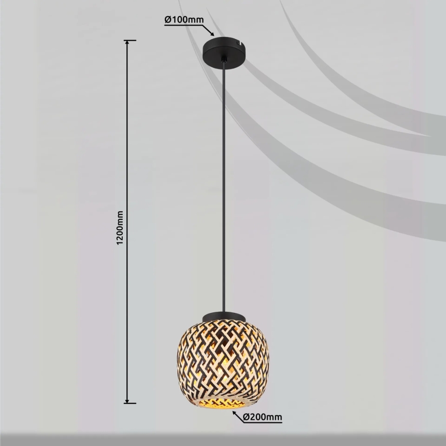 Globo 15766H - Lustr na lanku COLLY 1xE27/15W/230V pr. 20 cm