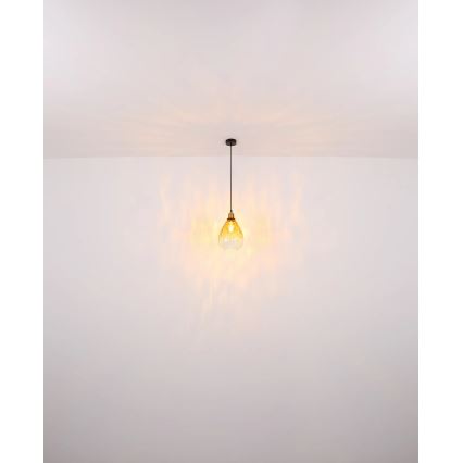 Globo - Lustr na lanku 1xE27/60W/230V pr. 21 cm oranžová