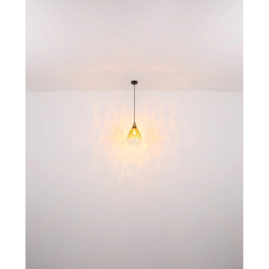 Globo - Lustr na lanku 1xE27/60W/230V pr. 21 cm oranžová