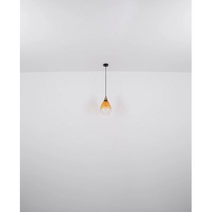 Globo - Lustr na lanku 1xE27/60W/230V pr. 21 cm oranžová