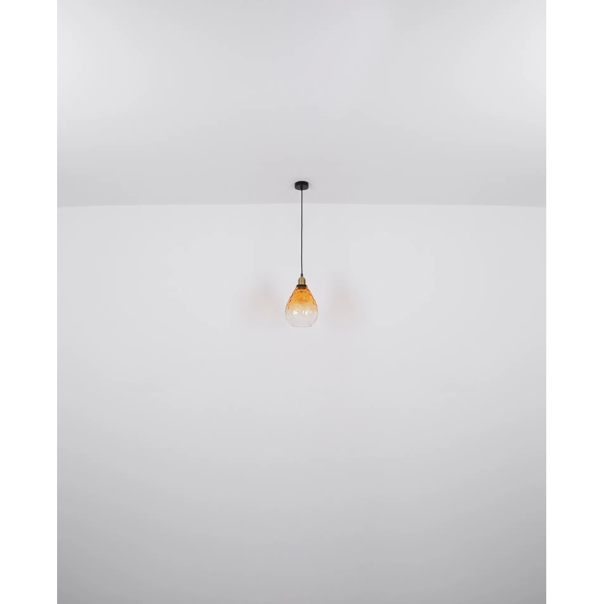 Globo - Lustr na lanku 1xE27/60W/230V pr. 21 cm oranžová