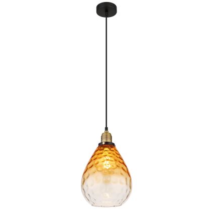 Globo - Lustr na lanku 1xE27/60W/230V pr. 21 cm oranžová