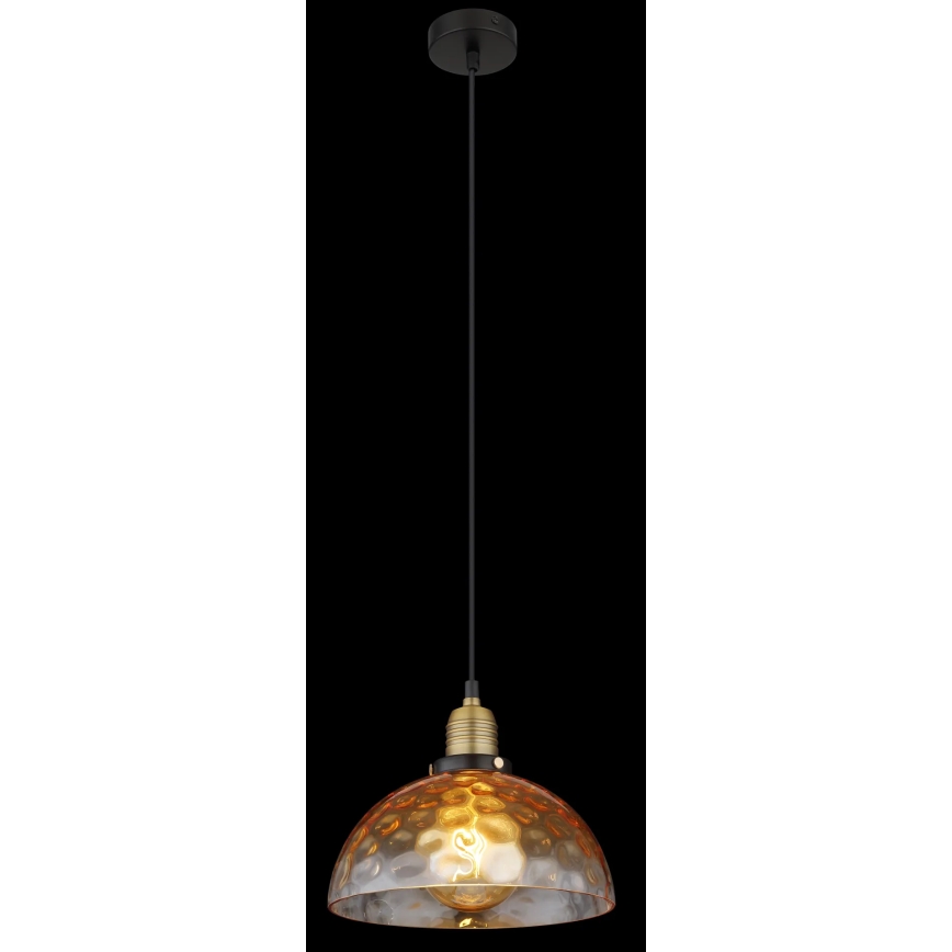 Globo - Lustr na lanku 1xE27/60W/230V pr. 25 cm oranžová