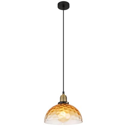Globo - Lustr na lanku 1xE27/60W/230V pr. 25 cm oranžová