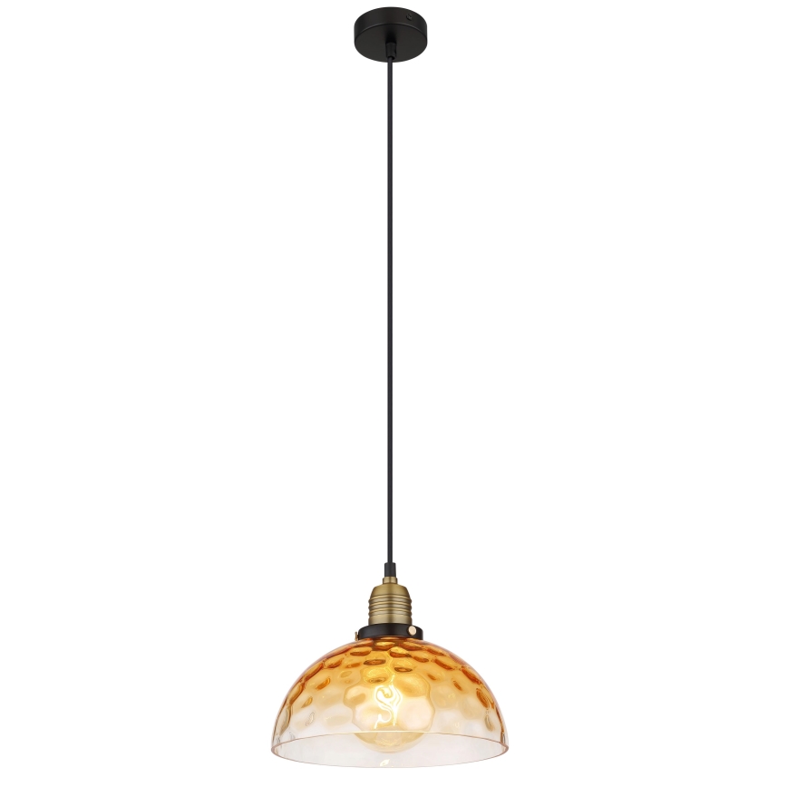 Globo - Lustr na lanku 1xE27/60W/230V pr. 25 cm oranžová
