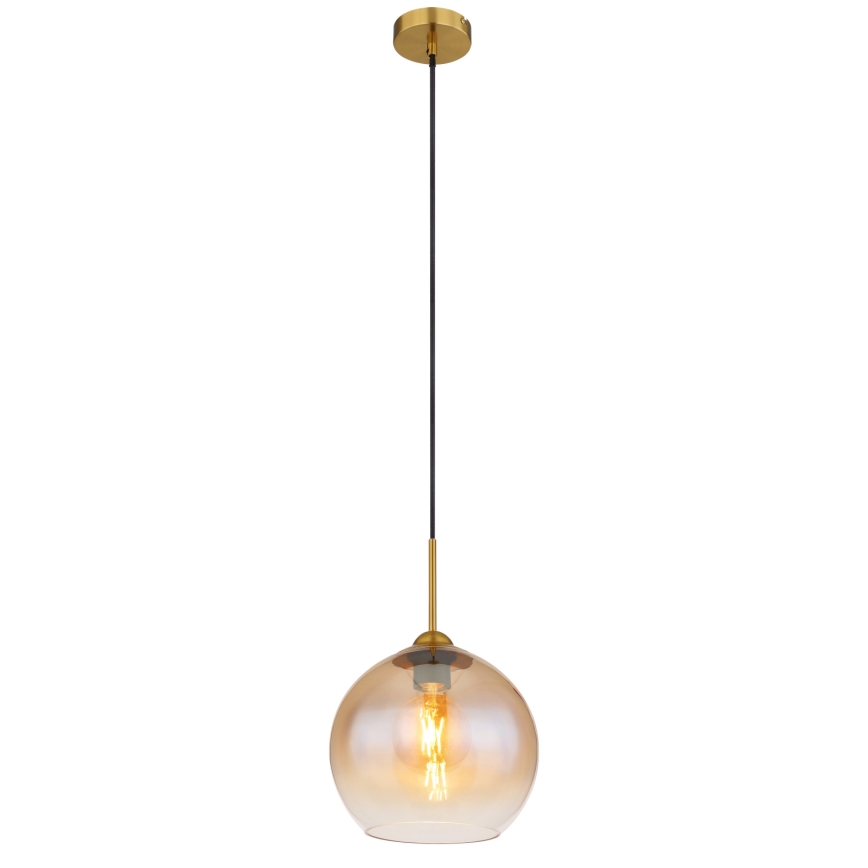 Globo - Lustr na lanku 1xE27/60W/230V mosaz