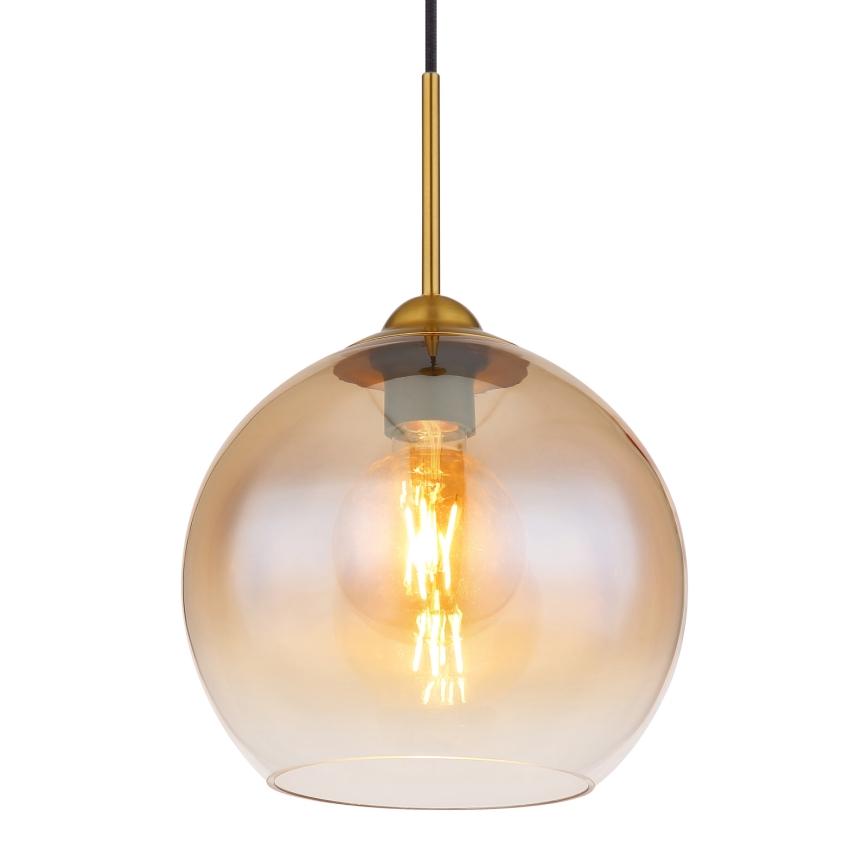 Globo - Lustr na lanku 1xE27/60W/230V mosaz