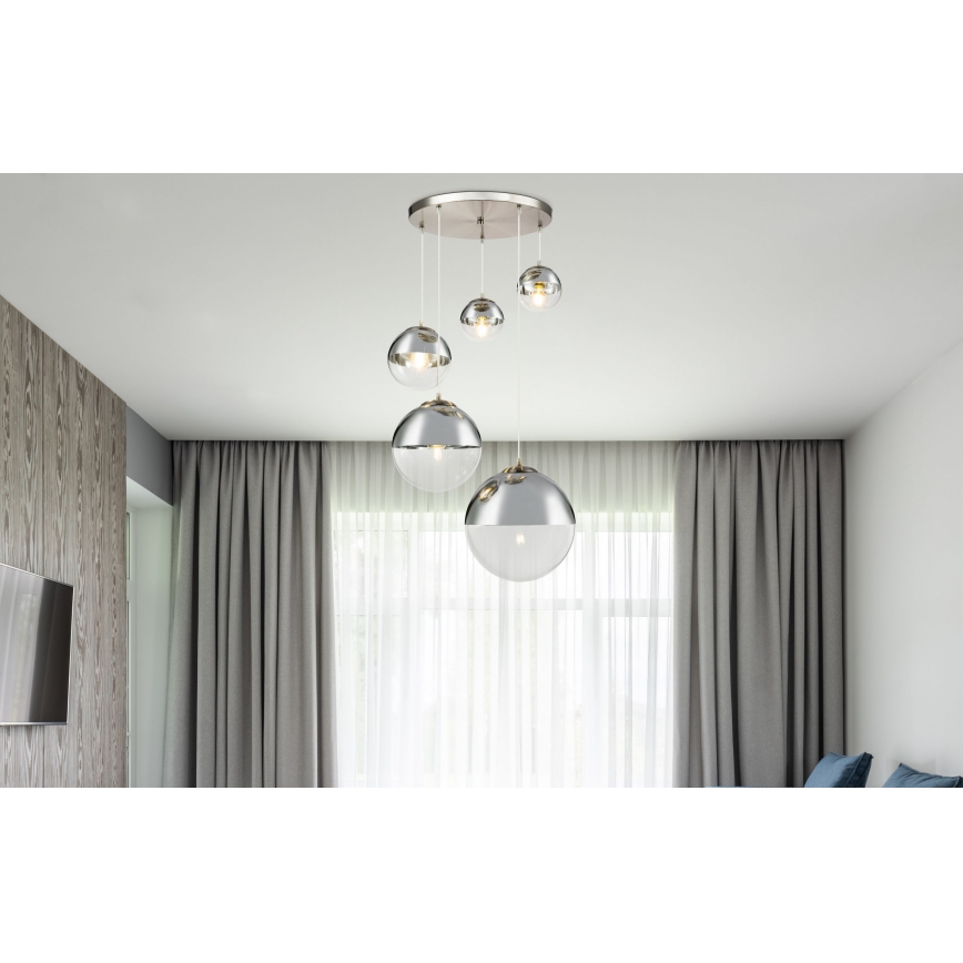 Globo - Lustr na lanku 5xE27/60W/230V pr. 65 cm