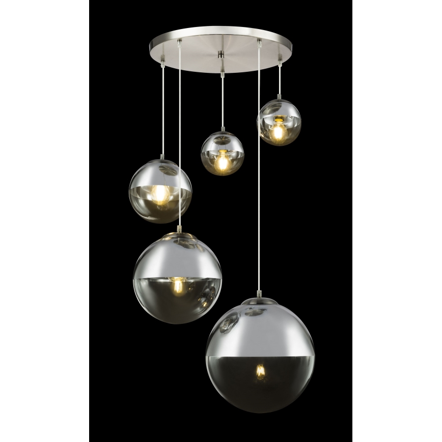 Globo - Lustr na lanku 5xE27/60W/230V pr. 65 cm