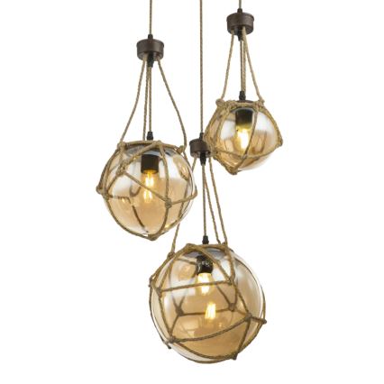 Globo - Lustr na lanku 3xE27/40W/230V